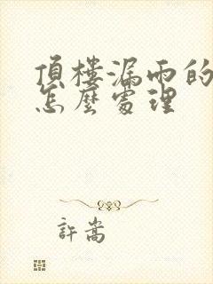 顶楼漏雨的房子怎么处理