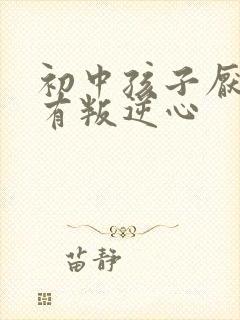 初中孩子厌学还有叛逆心