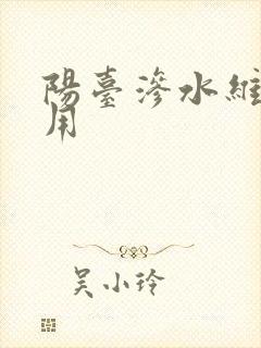 阳台渗水维修费用