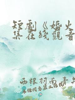 短剧《婚火》全集在线观看