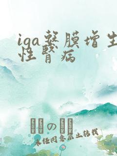 iga系膜增生性肾病
