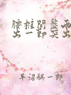 腰椎间盘两节膨出一节突出