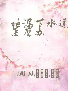 地漏下水道反味怎么办