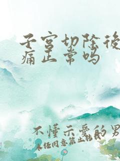 子宫切除后肚子痛正常吗