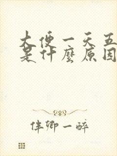 大便一天五六次是什么原因