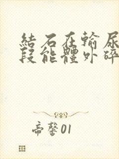 结石在输尿管下段能体外碎石吗