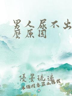 男人尿不出尿什么原因