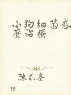 小狗细菌感染怎么治疗