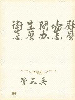 卫生间墙壁渗水怎么办怎么解决