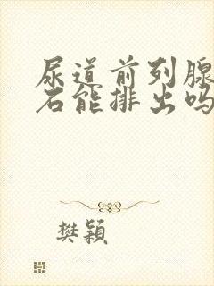 尿道前列腺部结石能排出吗