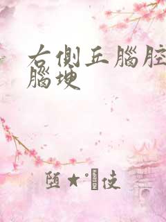 右侧丘脑腔隙性脑埂