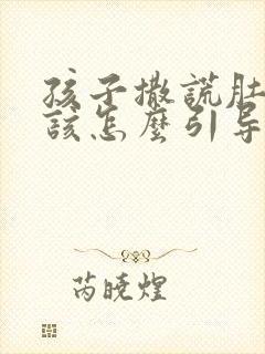 孩子撒谎肚子疼该怎么引导