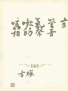 咳嗽气管有拉风箱的声音