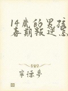 14岁的男孩青春期叛逆怎么办