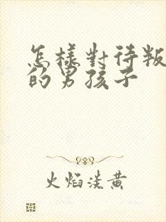 怎样对待叛逆期的男孩子