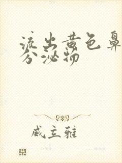 流出黄色鼻涕状分泌物