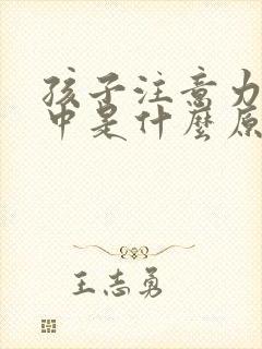 孩子注意力不集中是什么原因引起的该咋办