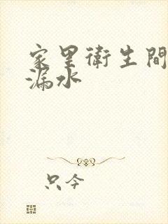 家里卫生间顶部漏水