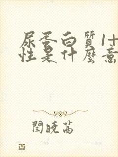 尿蛋白质1+阴性是什么意思