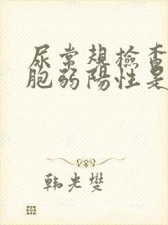 尿常规检查白细胞弱阳性是怎么回事