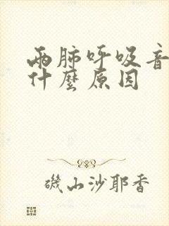 两肺呼吸音粗是什么原因