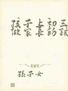 孩子上初三叛逆做家长的该怎么办