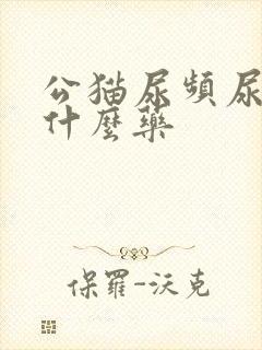 公猫尿频尿少吃什么药