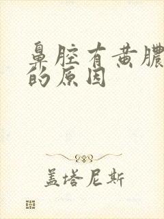 鼻腔有黄脓鼻涕的原因