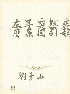 左耳突然疼痛什么原因引起