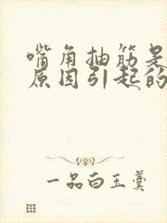 嘴角抽筋是什么原因引起的