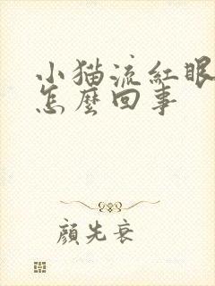 小猫流红眼泪是怎么回事