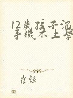 12岁孩子沉迷手机不上学了怎么办