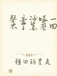 声音沙哑一直好不了怎么回事