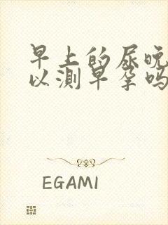 早上的尿晚上可以测早孕吗