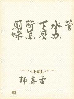 厕所下水管道反味怎么办