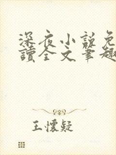 深夜小说免费阅读全文笔趣阁