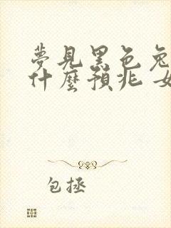 梦见黑色兔子是什么预兆 女性