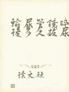 输尿管镜碎石术后多久拔尿管