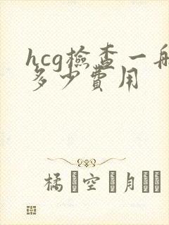 hcg检查一般多少费用