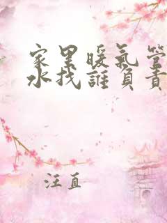 家里暖气管道漏水找谁负责