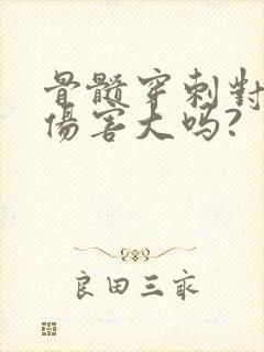 骨髓穿刺对身体伤害大吗?