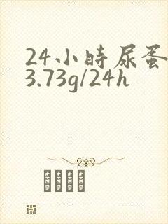 24小时尿蛋白3.73g/24h