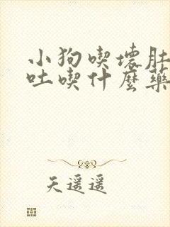 小狗吃坏肚子呕吐吃什么药