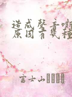 造成声音嘶哑的原因有几种