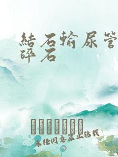 结石输尿管体外碎石