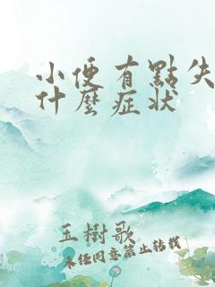 小便有点失禁是什么症状