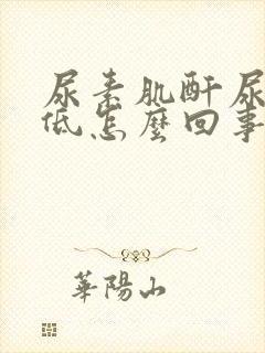 尿素肌酐尿酸偏低怎么回事