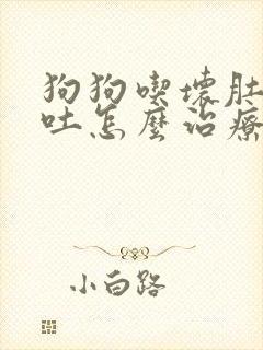 狗狗吃坏肚子呕吐怎么治疗