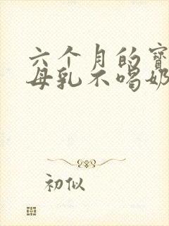 六个月的宝宝断母乳不喝奶粉怎么办