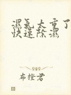 湿气太重了如何快速除湿